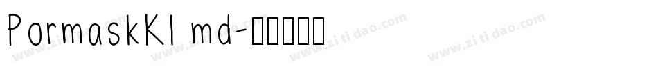 PormaskKl md字体转换